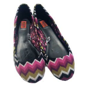 Missoni for Target Chevron Flats Size 8